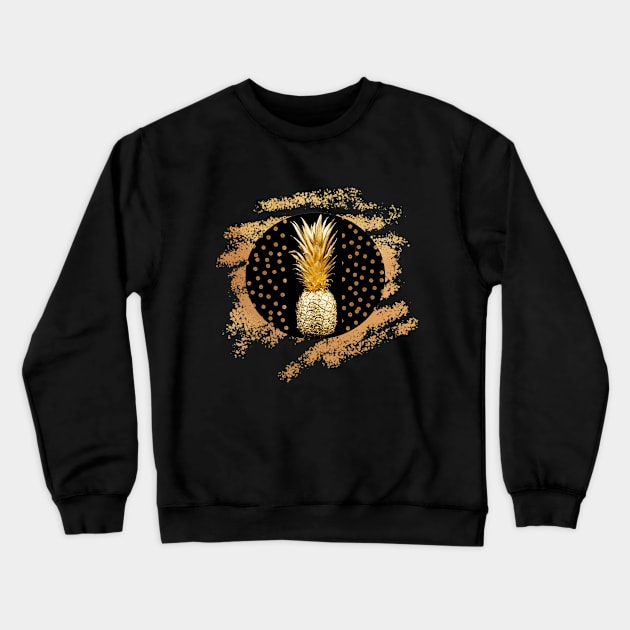 GOLD & BLACK - Pineapple Crewneck Sweatshirt by O.M design